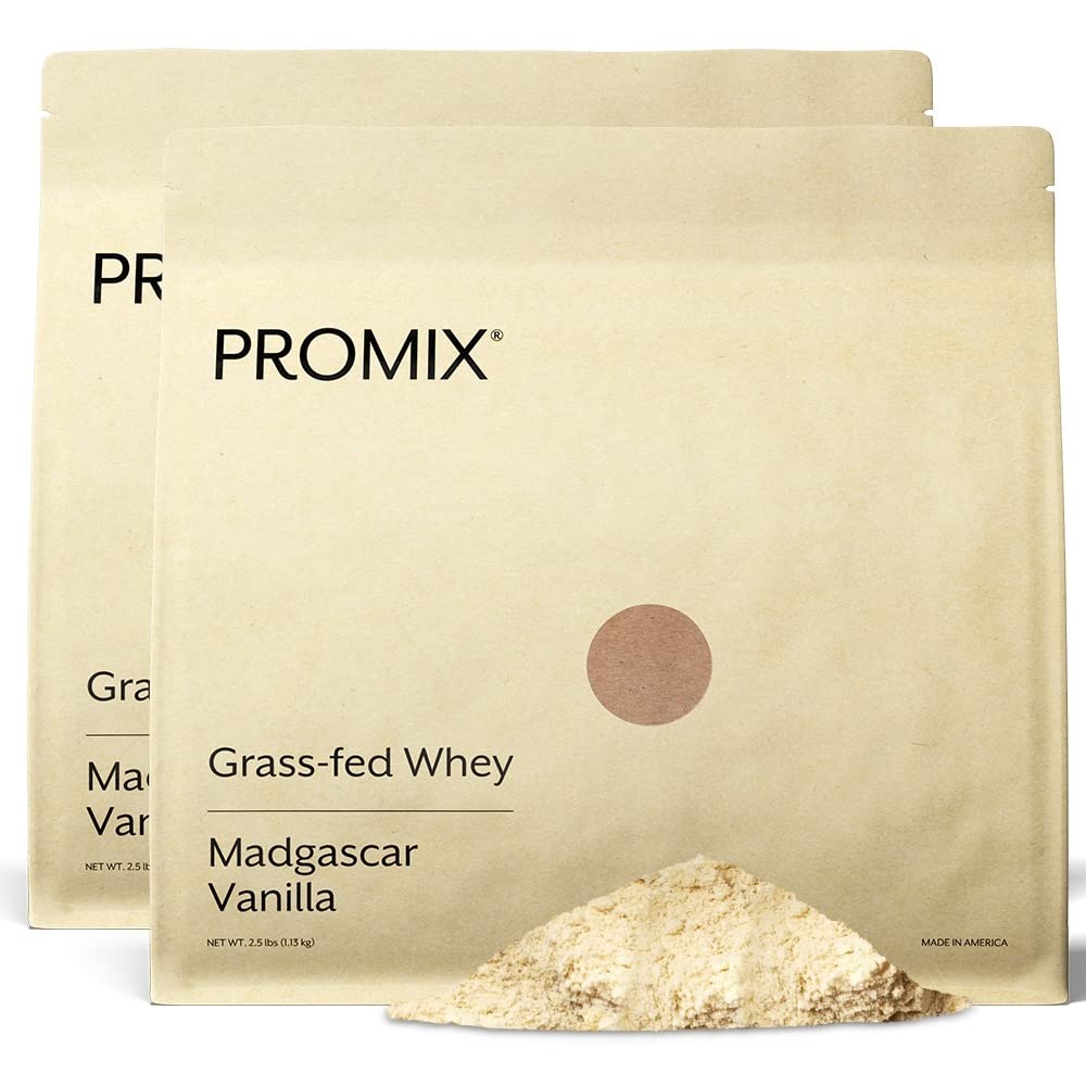 Promix Whey Protein Powder, Vanilla - 5lb Bulk - Grass-Fed & 100% All Natural ProMix Nutrition uk supplements