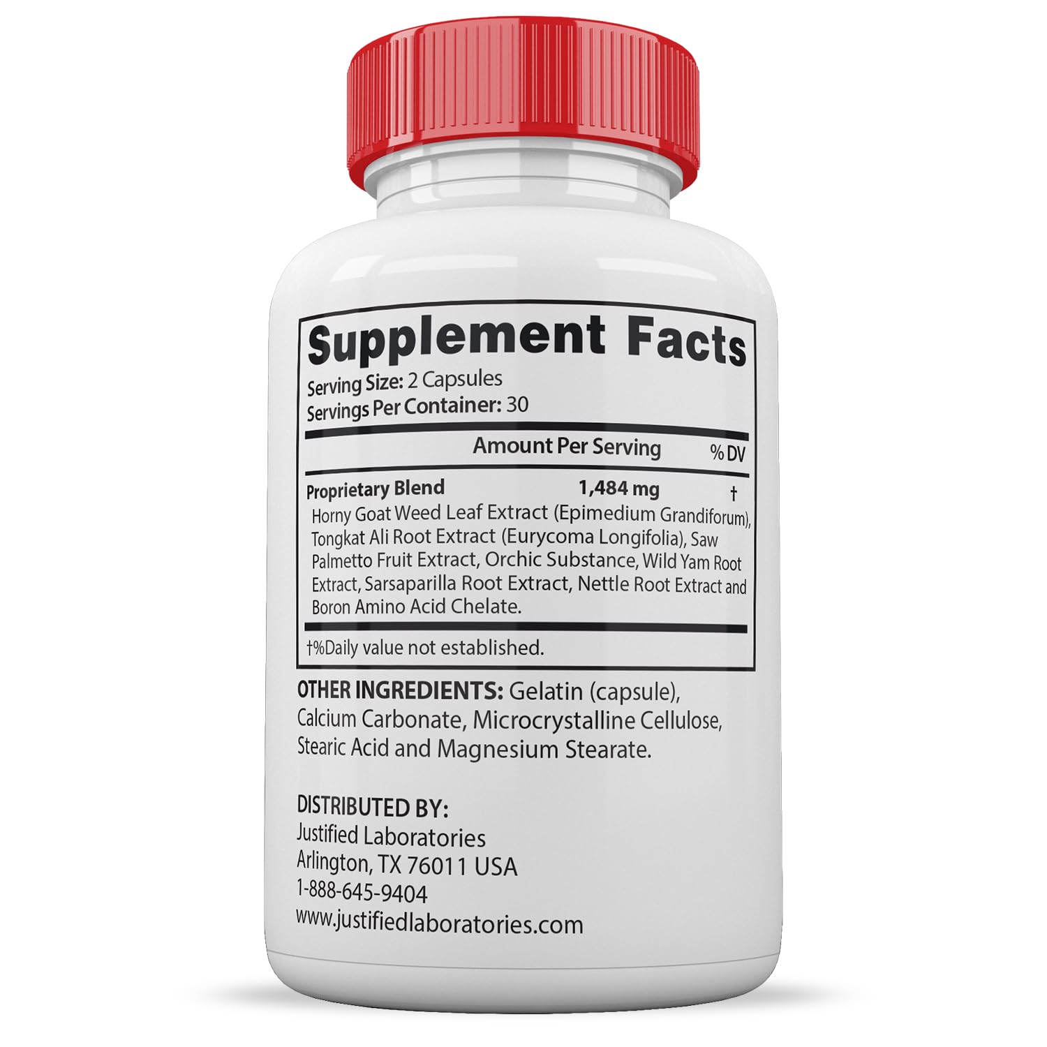 (2 Pack) Vital Grow XL Pills 1484MG Advanced Formula Proprietary Blend for Men 60 Capsules Justified Laboratories uk supplements