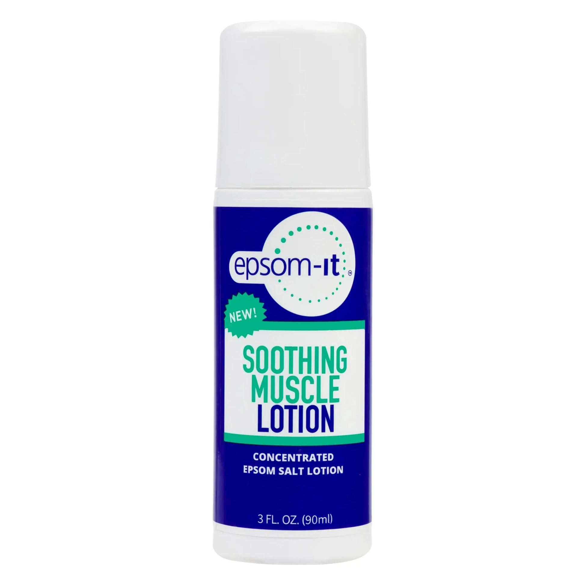 Epsom-It Soothing Muscle Lotion - Roll On Epsom Salt Lotion with Arnica for Muscle Stiffness, Leg, Knees and Feet Discomfort, Topical Magnesium Cream, 3oz EPSOM-IT uk supplements