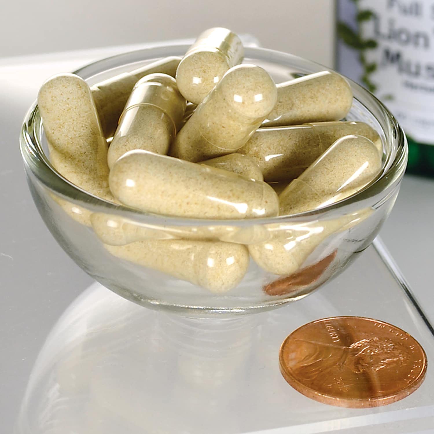 Swanson Lion's Mane Mushroom Capsules - 500 mg Each, 60 Capsules - Swanson uk supplements
