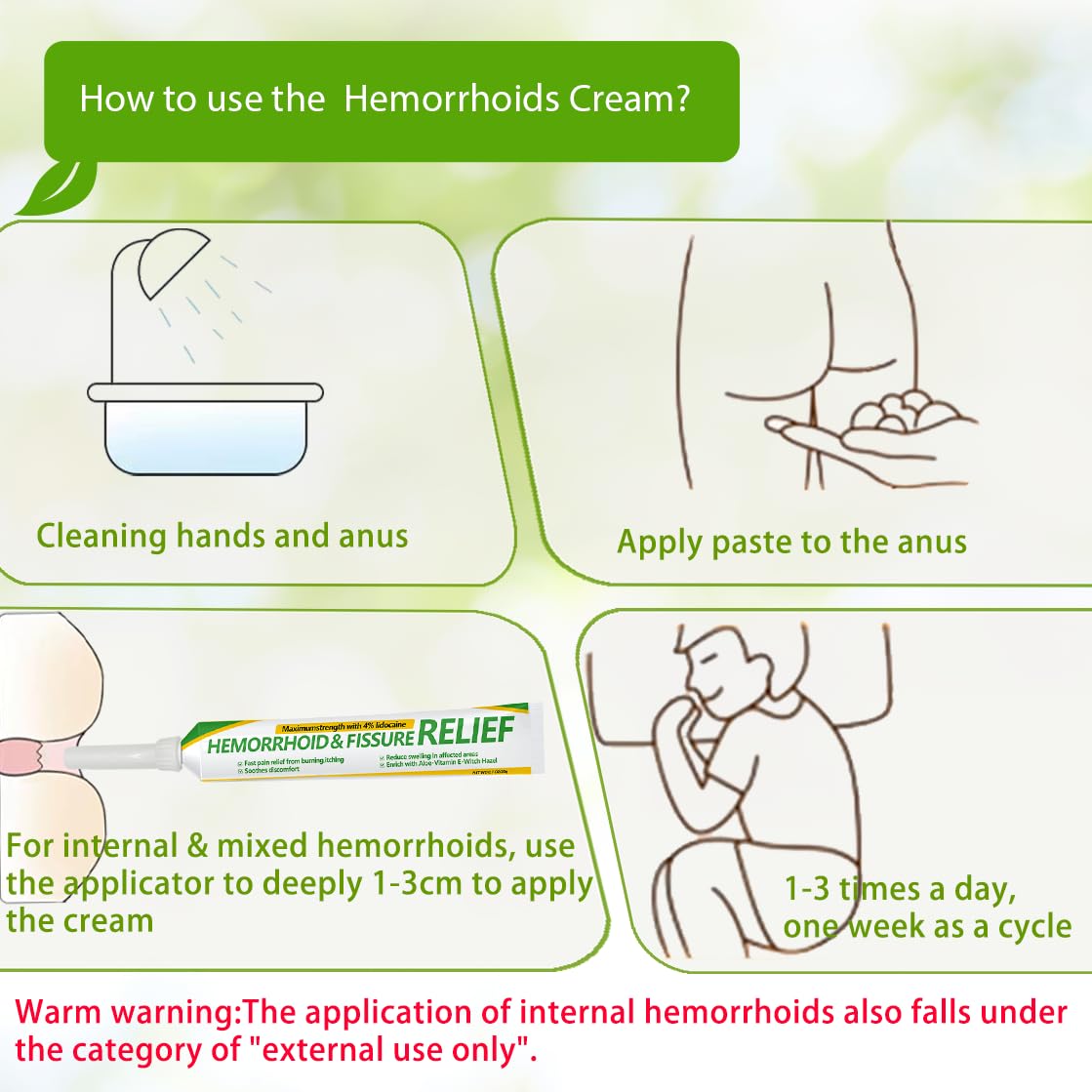 CainNeks Hemorrhoid & Fissure Relief Ointment 20g– 4% Lidocaine Maximum Strength Hemorrhoid Cream, Fast Itching Burning Swelling Relief, Herbs Fast Acting Ingredients. 0.7 oz. CainNeks uk supplements