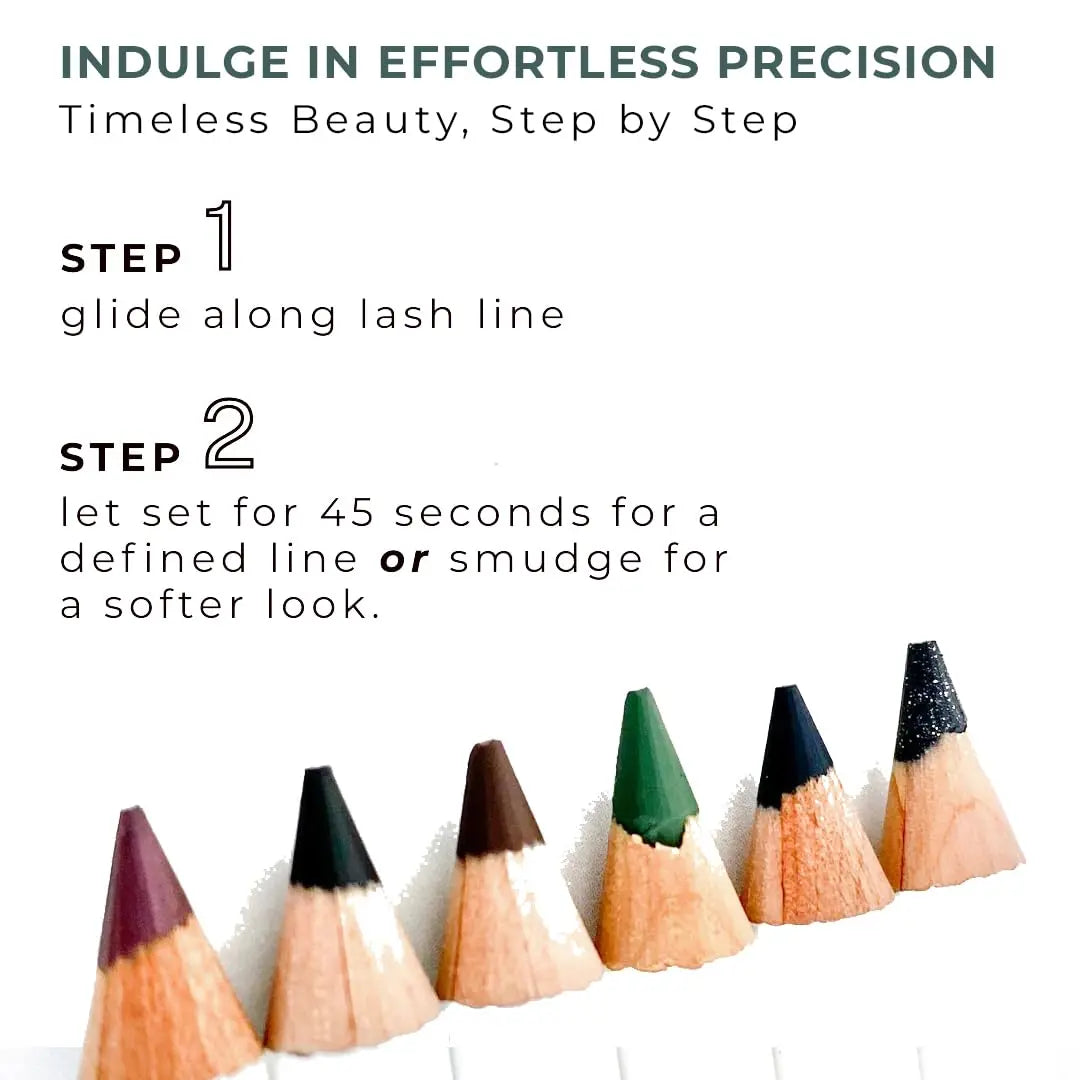 Honeybee Gardens Effortless Eye Liner Pencil, Jet Set Black, Smooth Long-Wearing, Rich Pigment, Vegan & Gluten-Free Honeybee Gardens uk supplements