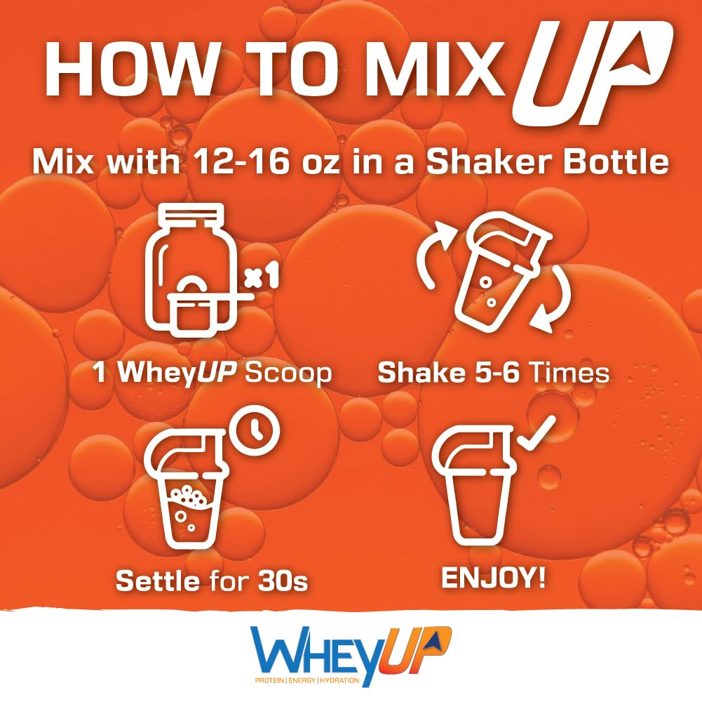 WheyUP Clear Whey Isolate Protein Powder, Blue Raspberry - 150mg Caffeine - 20 Servings WheyUP uk supplements
