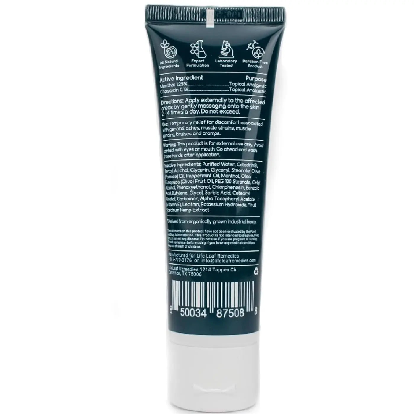 Capsaicin Cream (.05%) - Extra Strength Joint & Muscle, Knee & Back, Neck & Shoulder, Sore Muscle Cream with Capsaicin, Menthol, Celadrin and Hemp - Non-Greasy 3 OZ Deep Comforts by Life Leaf Life Leaf Remedies uk supplements