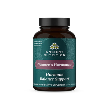 Ancient Nutrition Women's Hormones, Helps Reduce Stress, Supports Energy, Hormone Balance, Gluten Free, Paleo and Keto Friendly, 60 Capsules Ancient Nutrition uk supplements