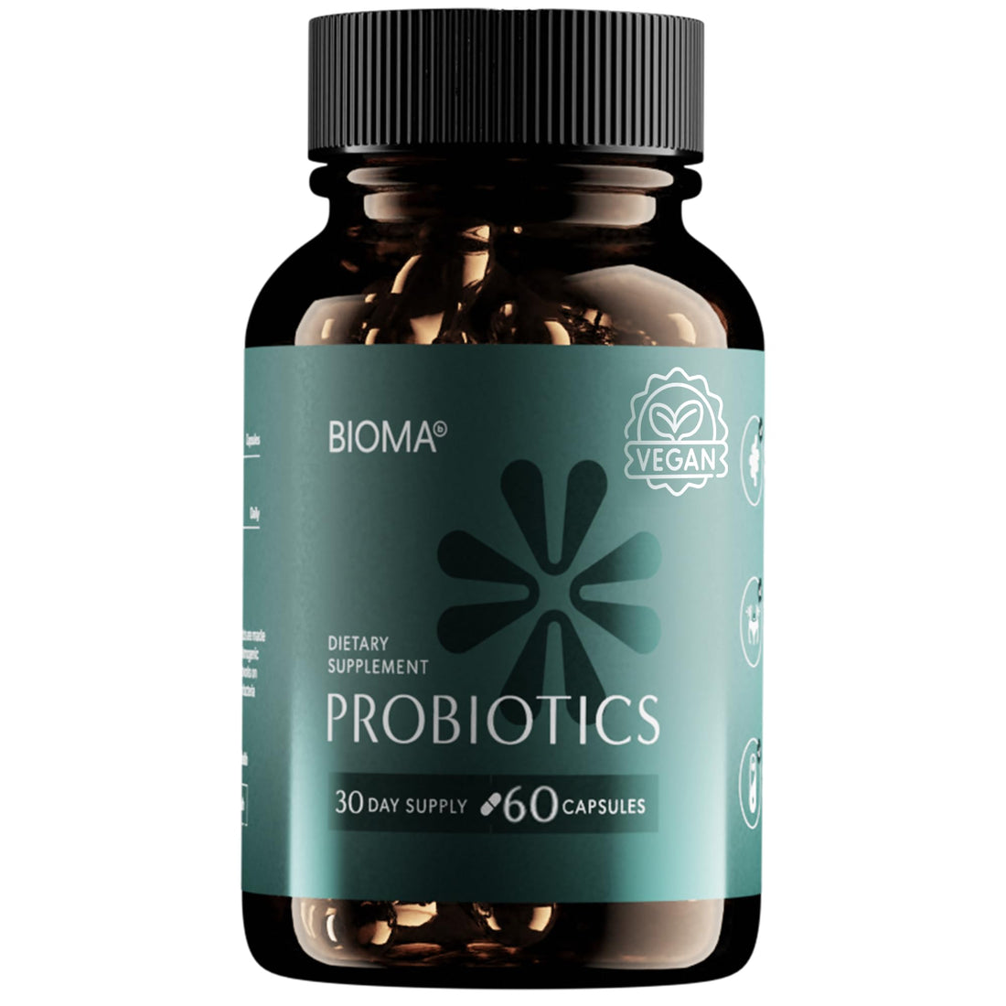 BIOMA Probiotics for Digestive Health, 3 in 1 Gut Health Probiotics and Prebiotics/Postbiotics BIOMA uk supplements
