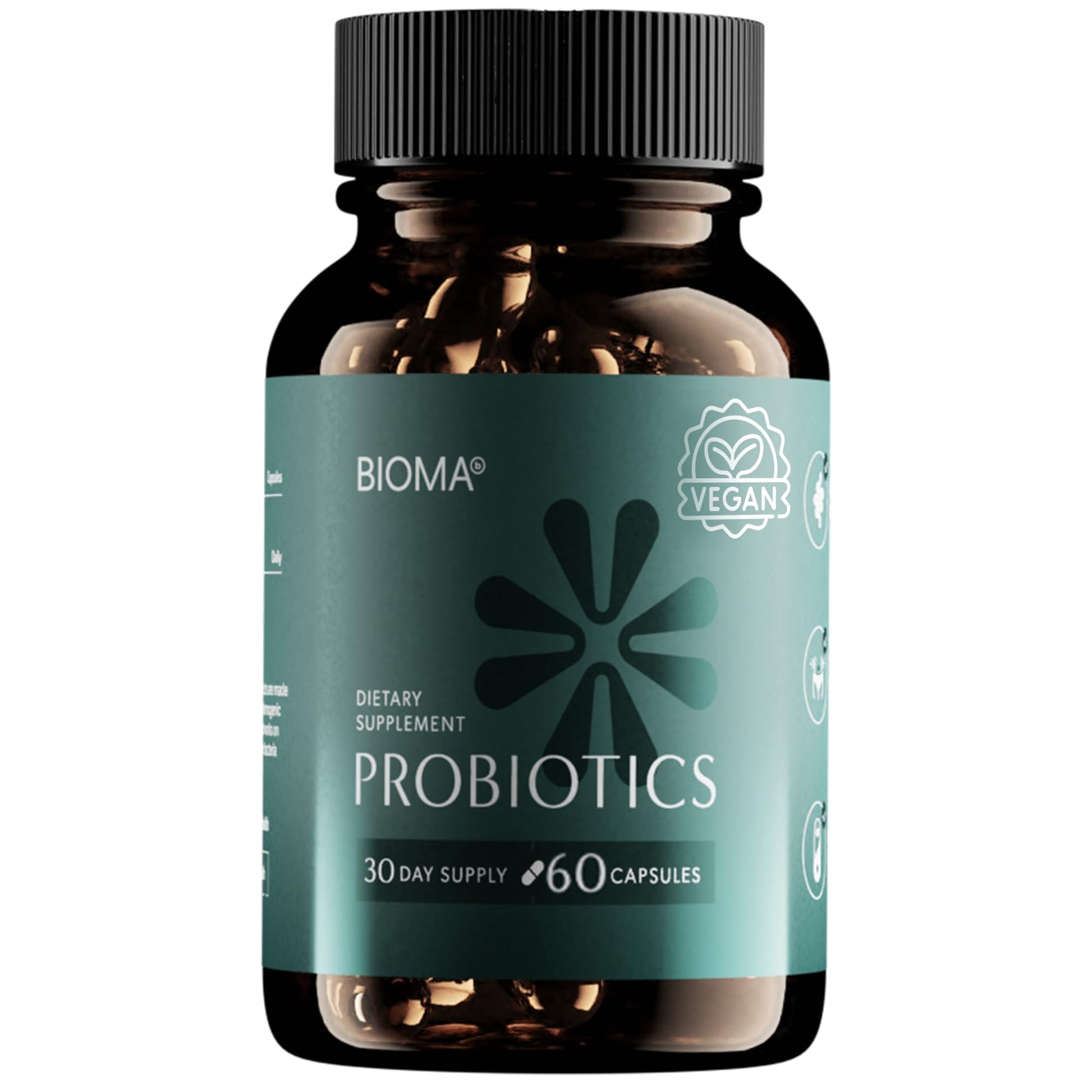 BIOMA Probiotics for Digestive Health, 3 in 1 Gut Health Probiotics and Prebiotics/Postbiotics BIOMA uk supplements
