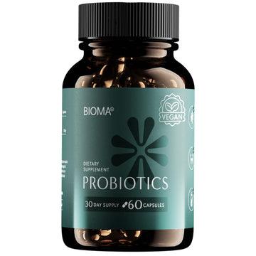 BIOMA Probiotics for Digestive Health, 3 in 1 Gut Health Probiotics and Prebiotics/Postbiotics BIOMA uk supplements