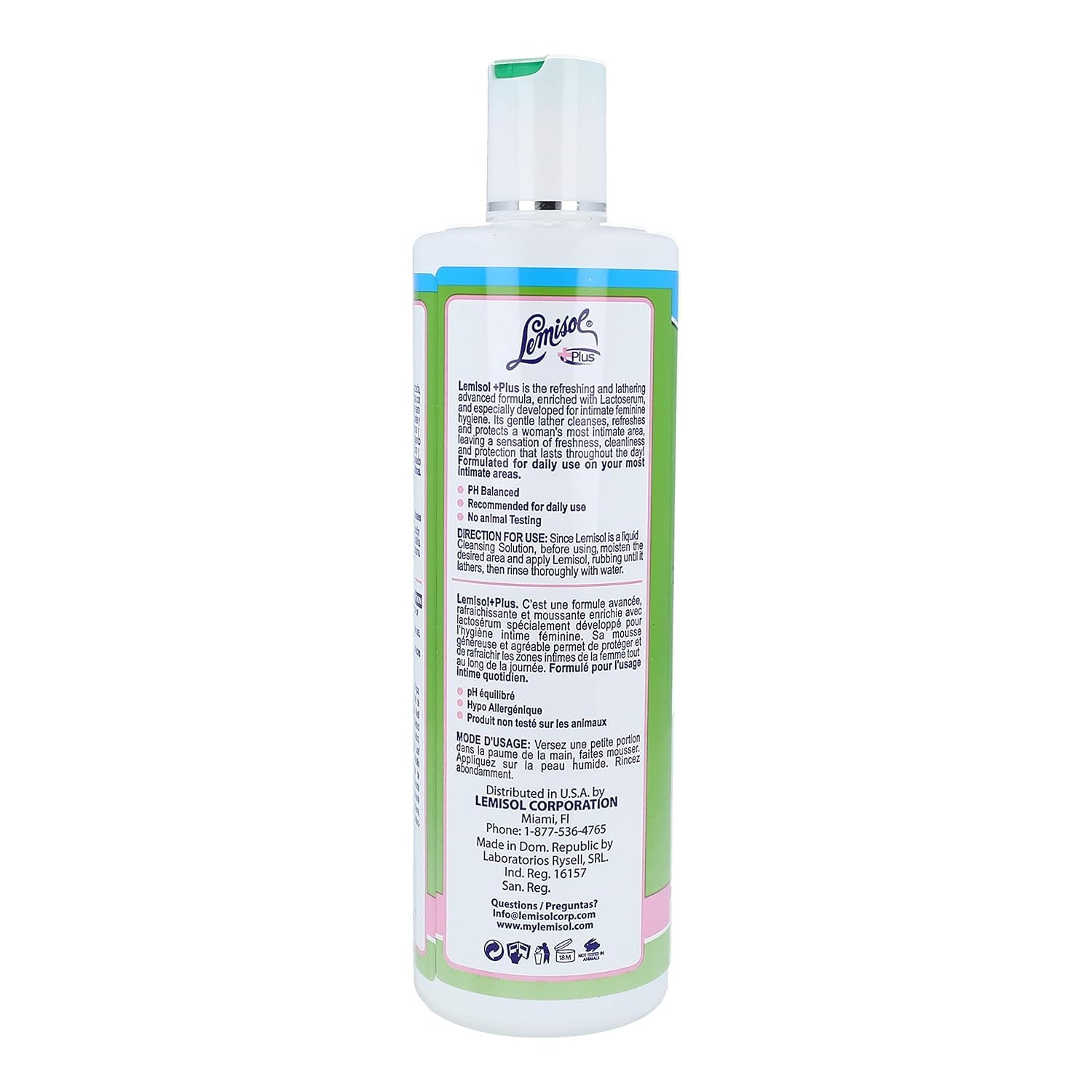 Lemisol Plus Feminine Wash 16 oz (Pack of 5) Lemisol uk supplements