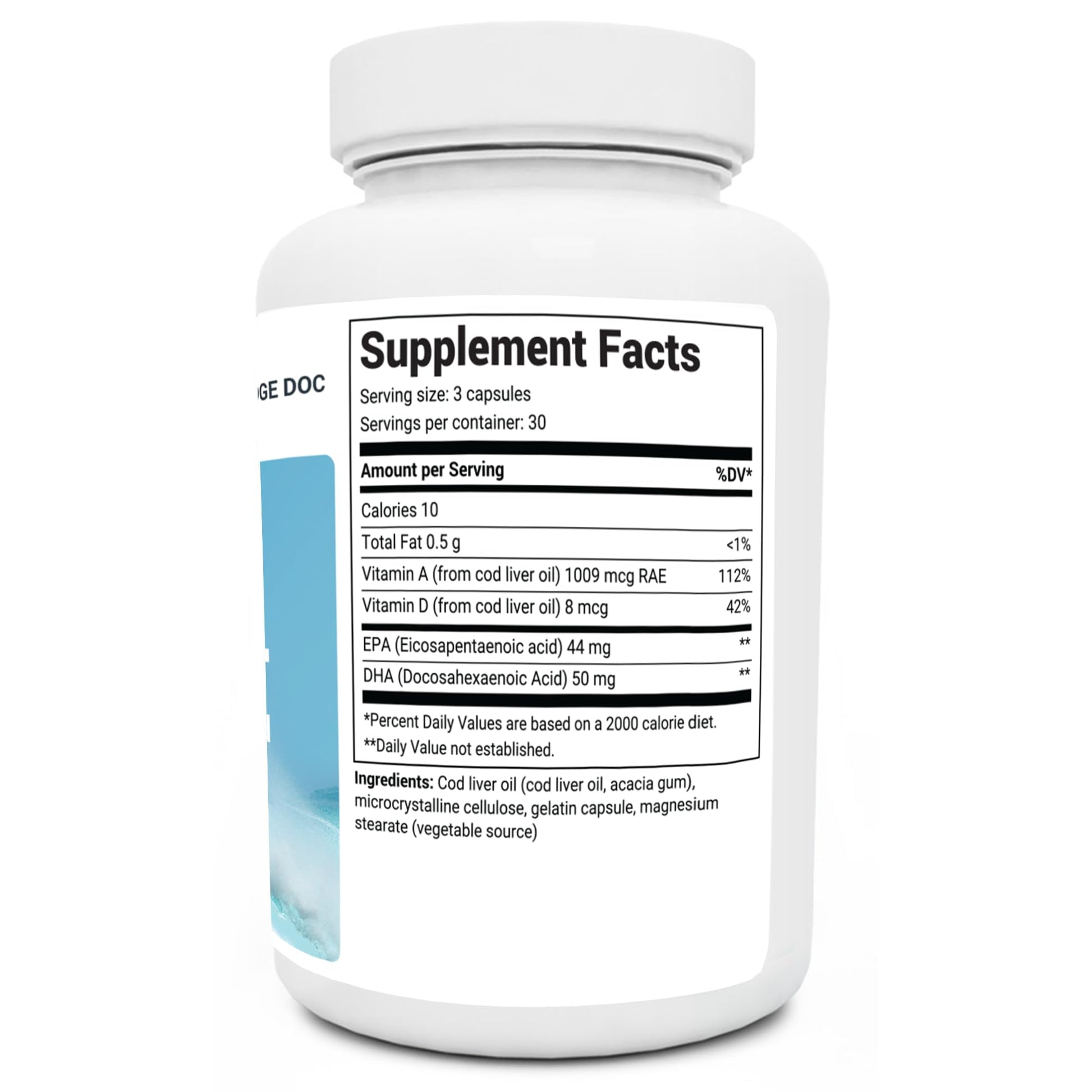 Dr. Berg Cod Liver Oil Capsules - New Formula Without OxBile - Rich in Omega-3 Fatty Dr. Berg Nutritionals uk supplements