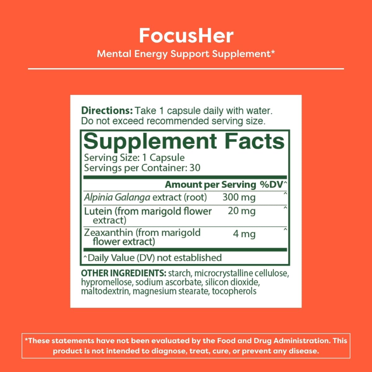 MENOLABS® FocusHer™ Mental Energy Support Supplement – Caffeine-Free Focus, Concentration & Memory – enXtra® & Lutemax 2020® – Menopause, Brain & Eye Health – 30 Capsules, 30-Day Supply MENOLABS uk supplements
