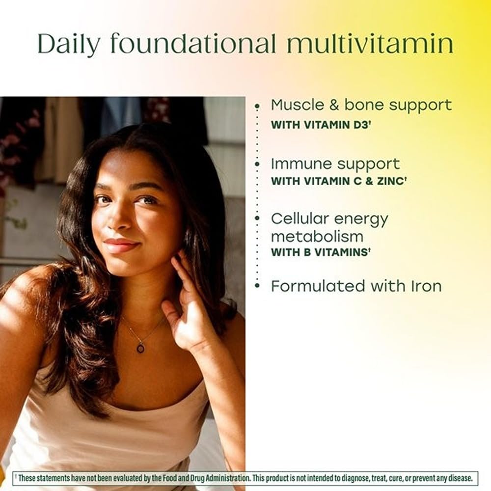 MegaFood One Daily Multivitamin for Women and Men, Immune Support Supplement with Real Food, Vitamin C & Vitamin B, Bone Health, Cellular Energy Metabolism, Vegetarian, Non-GMO, 90 Tablets MegaFood uk supplements