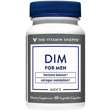 The Vitamin Shoppe DIM Men with BioPerine 200mg - Hormone Balance | Estrogen Metabolism Support | 60 Capsules | Enhanced Absorption The Vitamin Shoppe uk supplements