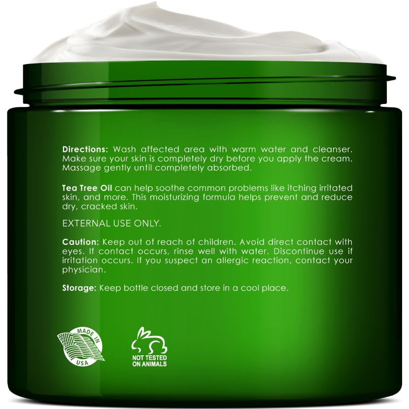 New York Biology Tea Tree Oil Foot Cream for Dry Cracked Feet, Athletes Foot, Nail Fungus NEW YORK BIOLOGY THE ULTIMATE COSMECEUTICALS uk supplements