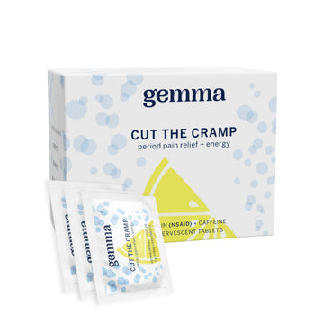 Gemma Cut The Cramp - Fast Menstrual Cramp & Period Pain Relief - Multi-Symptom Formula Treats Menstrual Cramps, Fatigue, Bloating, Headache in 15 Minutes Gemma uk supplements