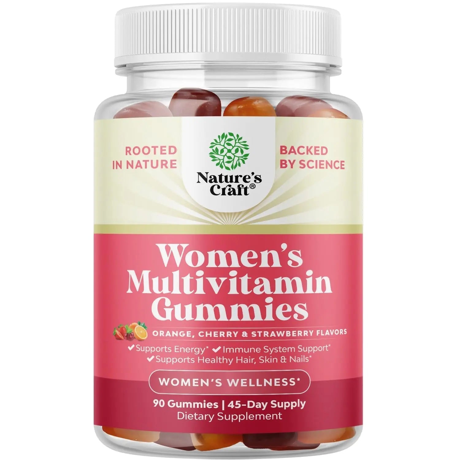 Delicious Daily Multivitamin for Women Gummies - Women's Multivitamin Gummies for Adults Energy and Immunity Natures Craft uk supplements