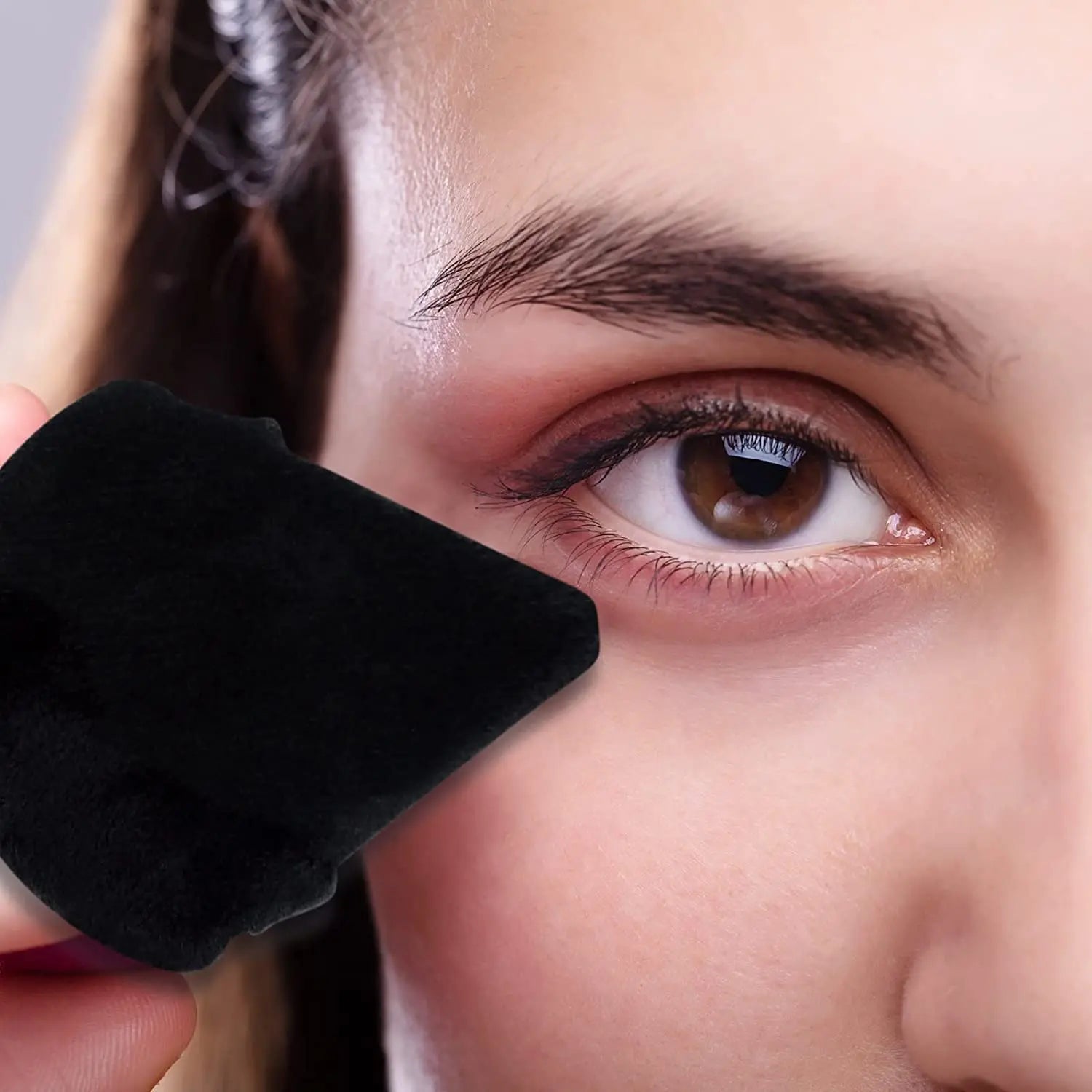 2 Pcs EVAOUXIU Triangle Powder Puff for Face Powder, Soft Plush Setting Makeup Puff, Velour Cosmetic Foundation Blender Sponge Beauty Makeup Tools (Black) EVAOUXIU uk supplements