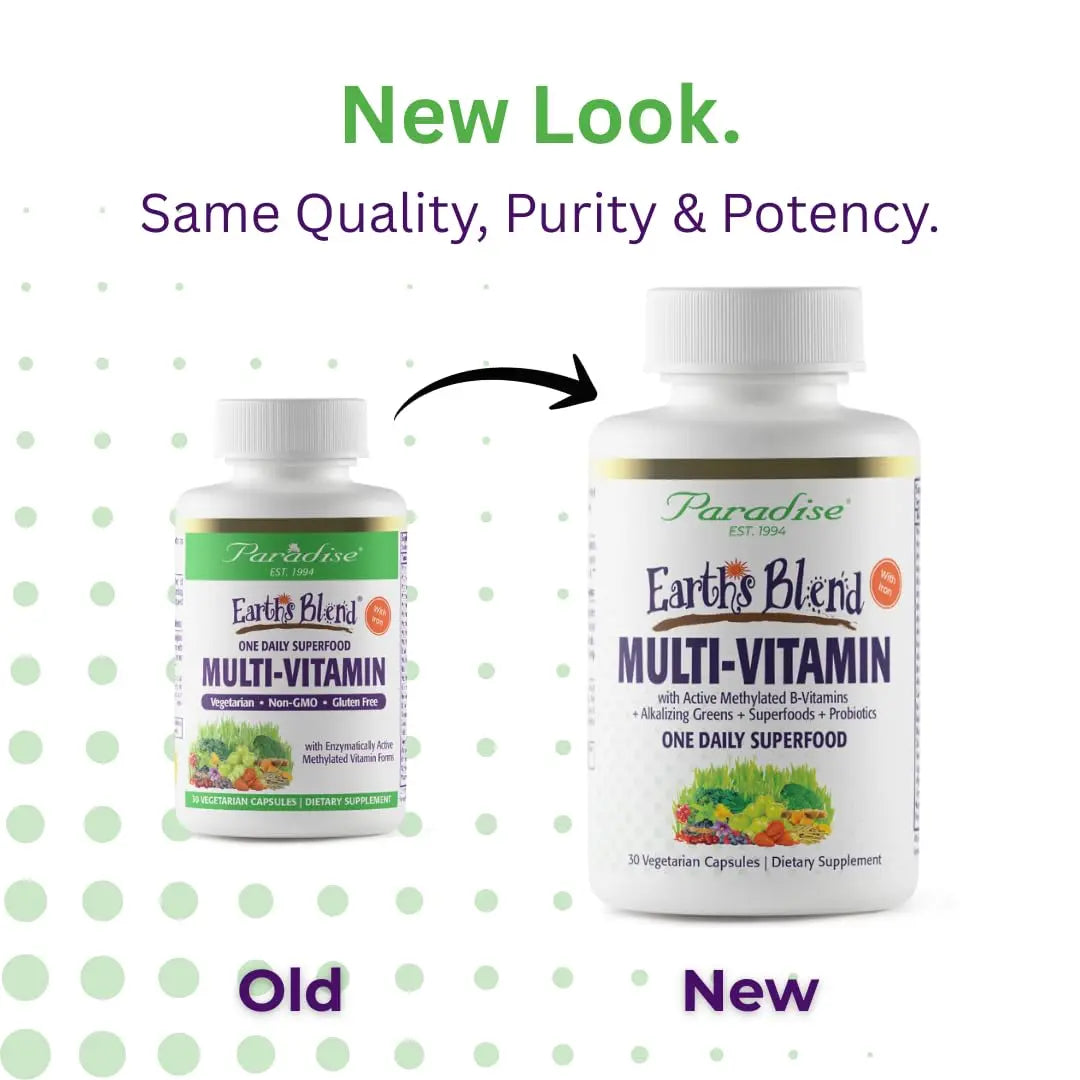 Paradise Herbs Earth's Blend Women's Once Daily Multivitamin with Iron, 48 Organic Superfoods, Probiotics, Antioxidants Paradise Herbs uk supplements
