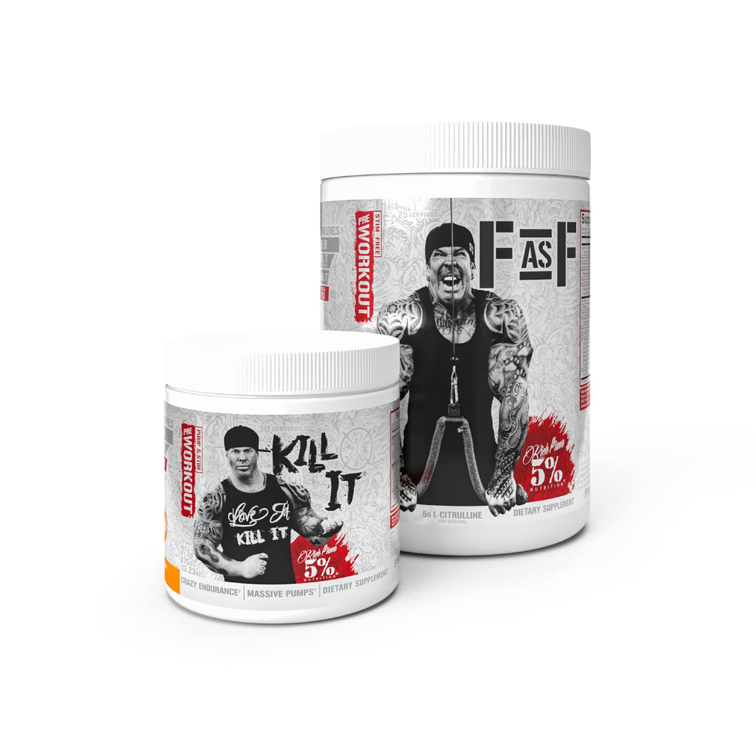 5% Nutrition 2-Stack | Kill It + FasF | Pre-Workout + NO Booster Pre (Select Your Flavors) 5% Nutrition uk supplements
