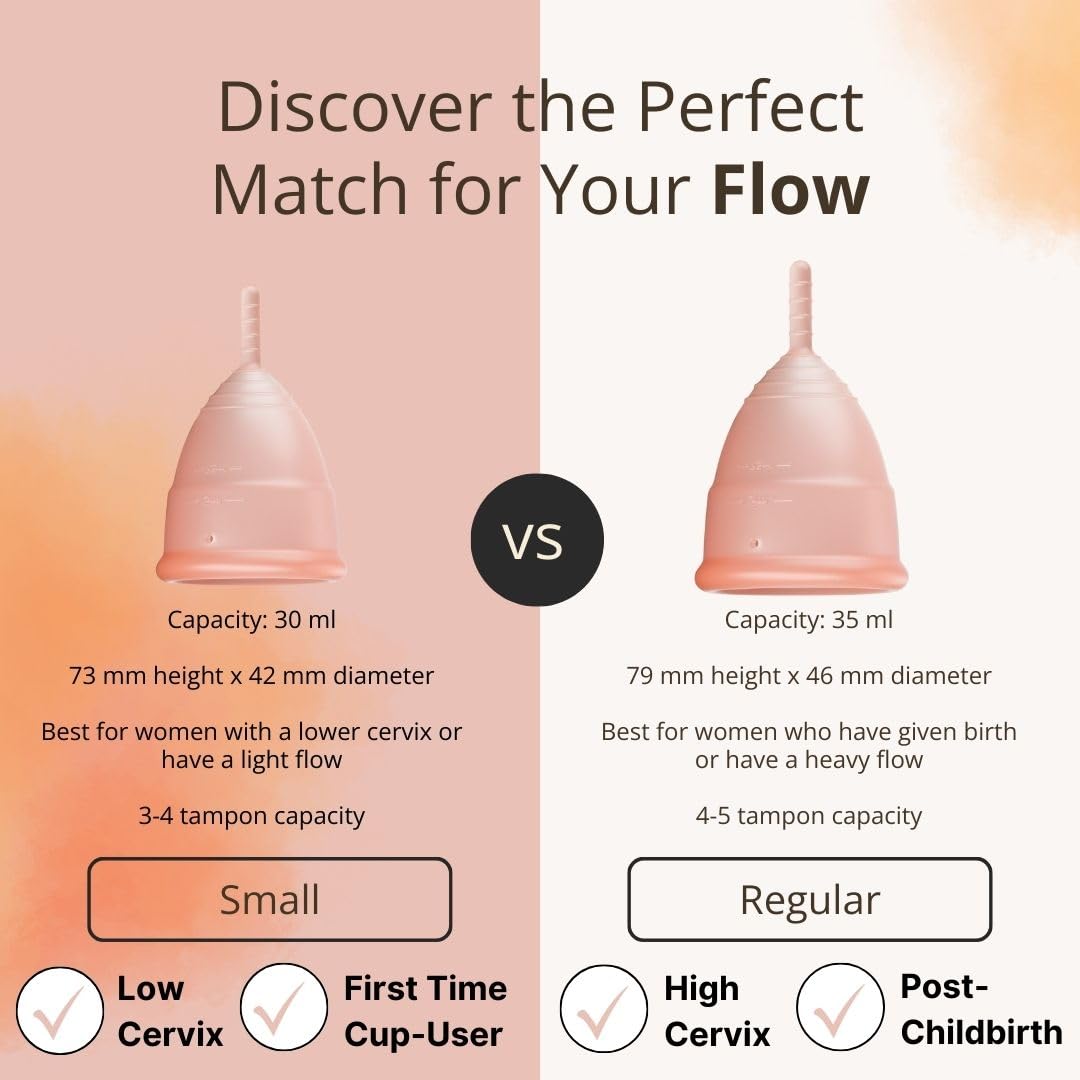 Flow Fairy Reusable Menstrual Cup with Applicator for Easy Insertion- 100% Medical Grade Silicone Period Cup Flow Fairy uk supplements