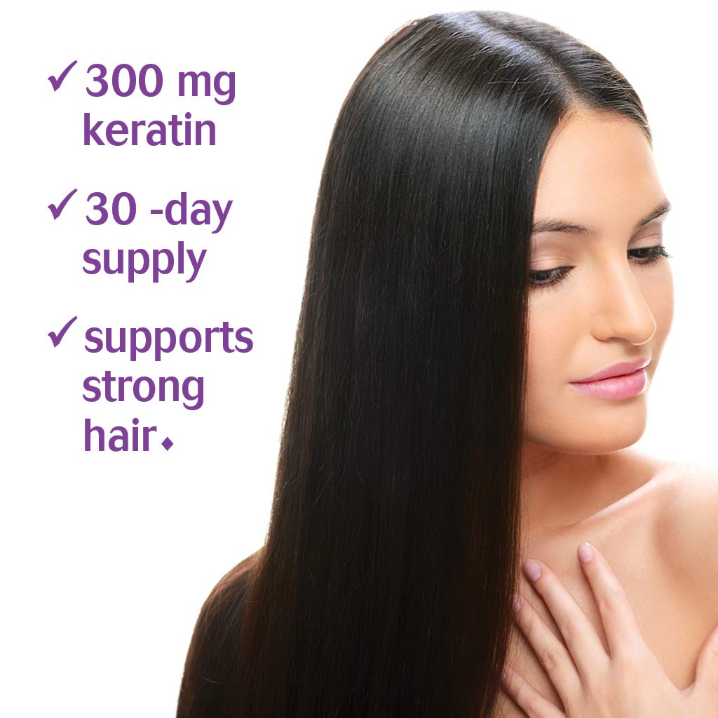 Bluebonnet Nutrition Beautiful Ally Keratin Care, Beauty Nutrient, Best for Hair, Strengthen and Revitalize Hair*, Non GMO, Gluten Free, Soy Free, Milk Free, 30 Vegetable Capsules, 30 Servings BlueBonnet uk supplements