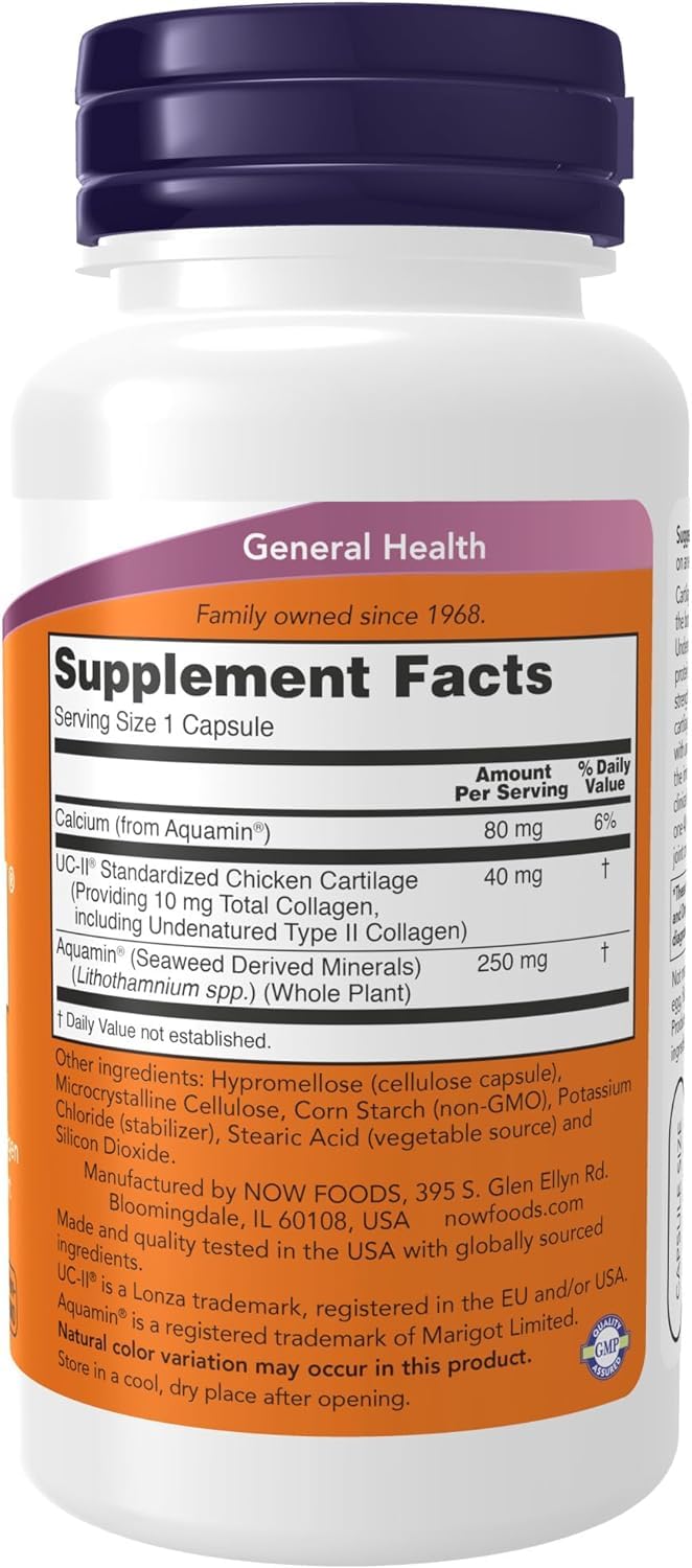 Now Supplements, UC-II Type II Collagen with Undenatured Type II Collagen, 120 Veg Capsules Tudor uk supplements