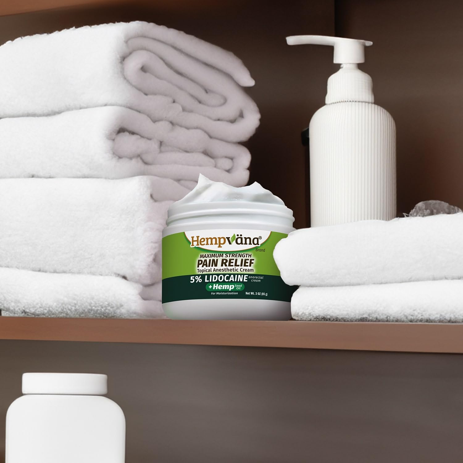 Hempvana 5% Lidocaine Relief Cream, Maximum Strength, AS-SEEN-ON-TV, Strong Cream, Numbs Irritated Nerves for Fast Anorectal Relief, Non-Greasy, Targeted Long-Lasting Relief. Enriched with Hemp, 3 Oz Hempvana uk supplements