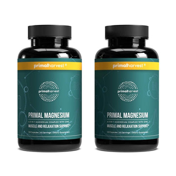 Primal Harvest Magnesium Supplement Complex 310mg by Primal Harvest with Magnesium Glycinate, Citrate, Malate, and Zinc 2 Pack, 240 Capsules Primal Harvest uk supplements