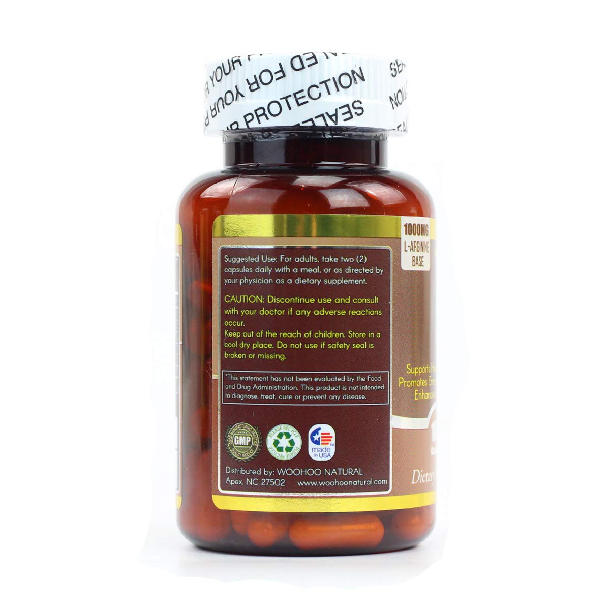 WooHoo Natural Nitric Oxide Synthase NOS 100 Capsules WOOHOO uk supplements