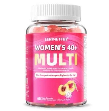 Lerinettia Multivitamin for Women Gummies for 40+ with Omega-3, Niacinamide, B-Complex, Lutein, Iron, Choline, Phosphatidylserine, Vitamin D3 Lerinettia uk supplements