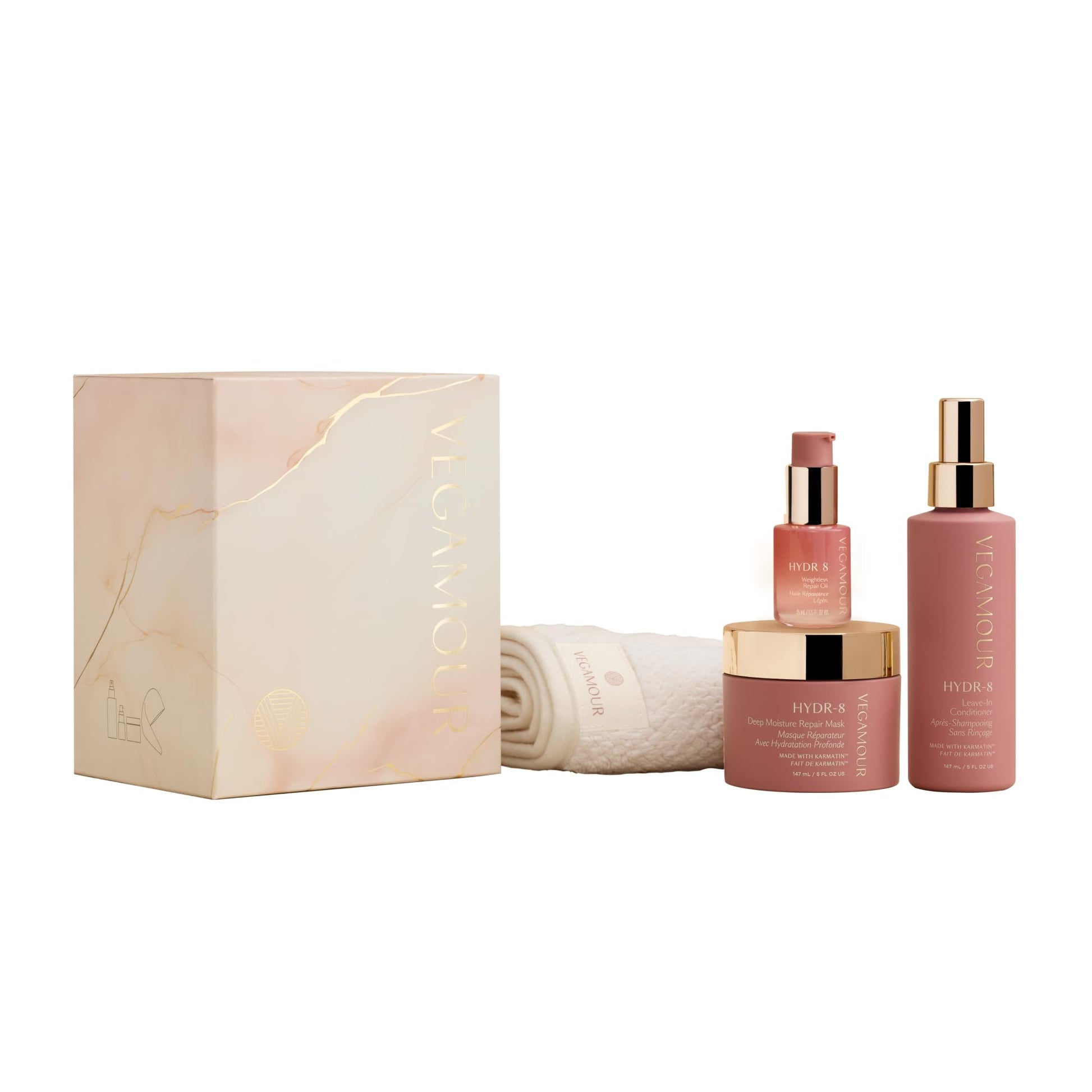 VEGAMOUR HYDR-8 Restorative Ritual Kit - Deep Hydrating Hair Mask, Repair Oil, and Leave In Conditioner Gift Set - $130 Value VEGAMOUR uk supplements
