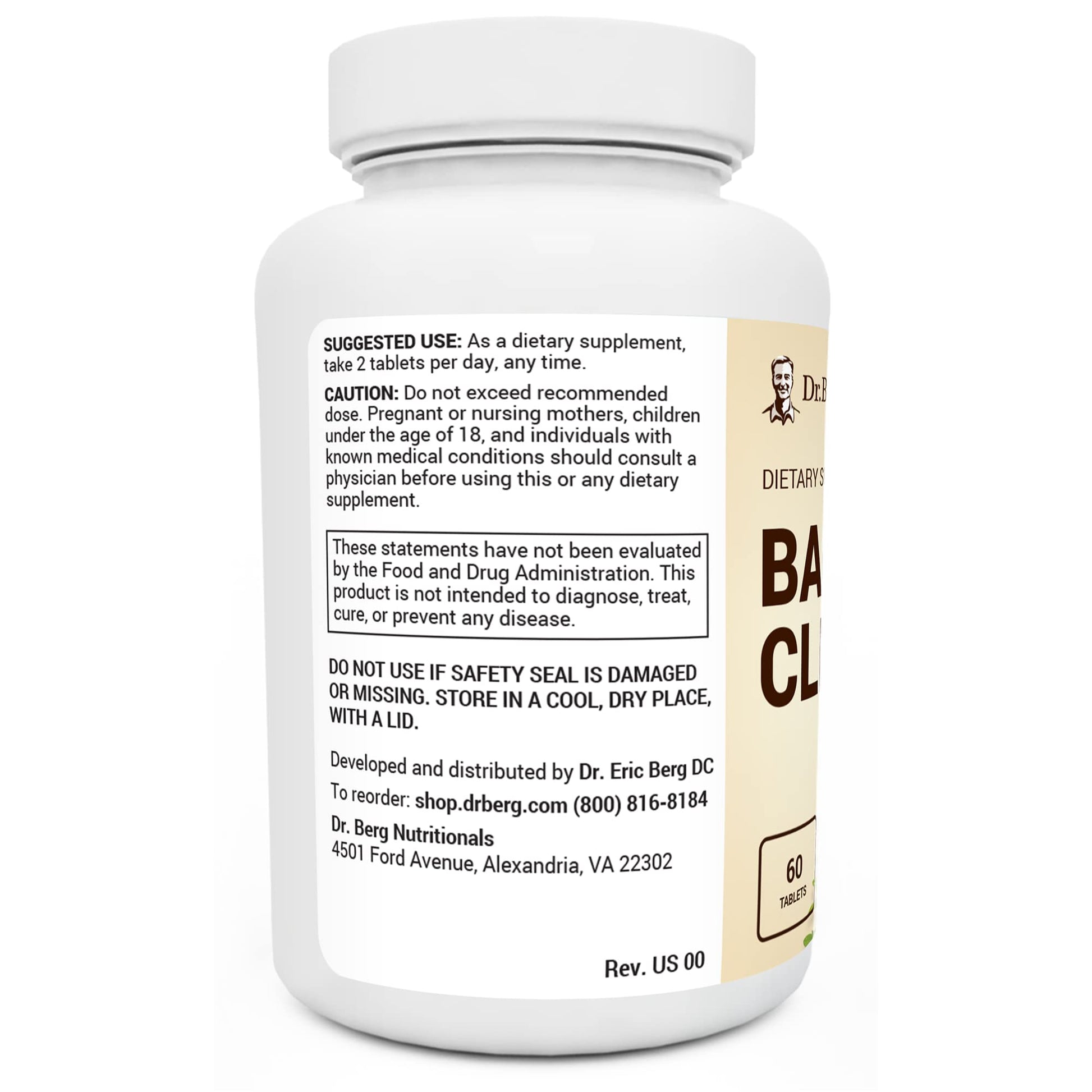 Dr. Berg's Bacti-Cleanse - 8in1 Immune Booster Supplements with Digestive Dr. Berg Nutritionals uk supplements