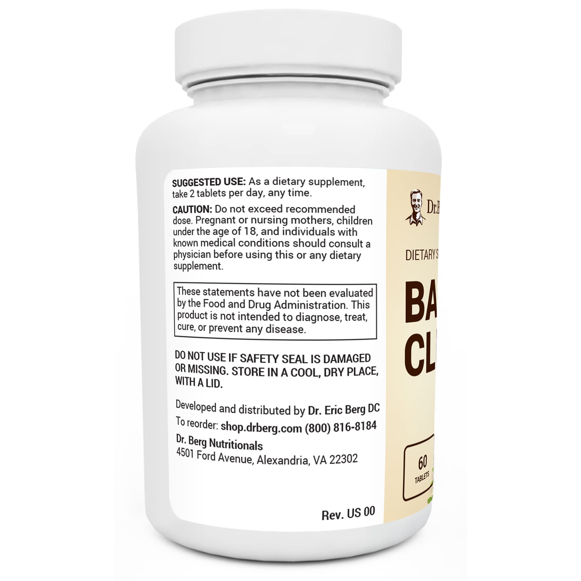 Dr. Berg's Bacti-Cleanse - 8in1 Immune Booster Supplements with Digestive Dr. Berg Nutritionals uk supplements