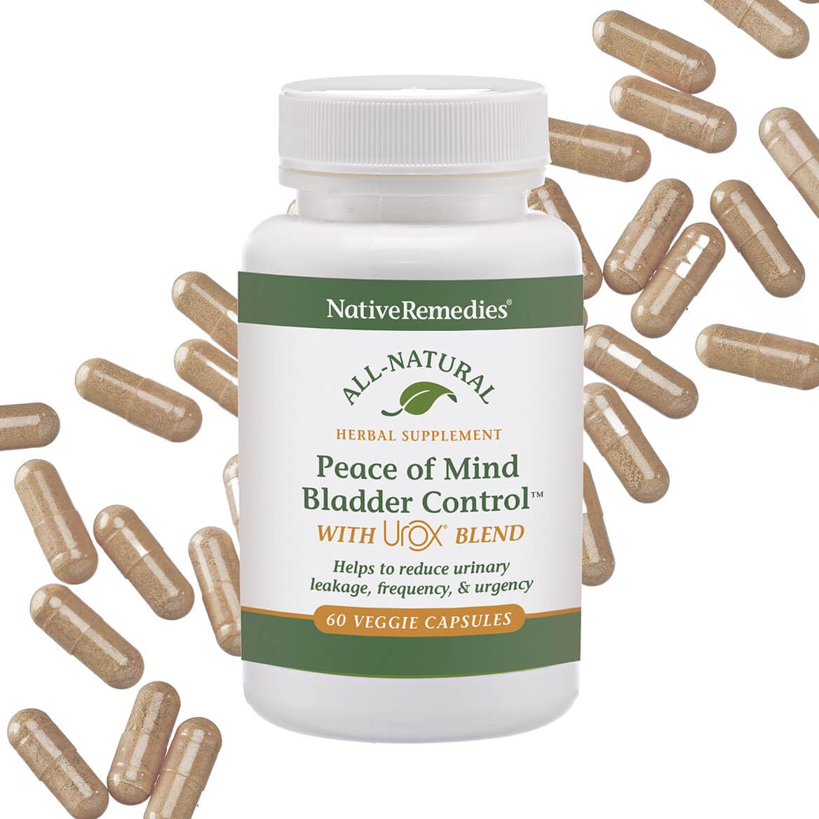 Native Remedies Bladder Control Supplements - Peace of Mind with Urox - Bladder Support for Women & Men, for Overactive Bladders Health - Reduce Nighttime Urination - Non-GMO Vegan Capsules (60 Count) Native Remedies uk supplements