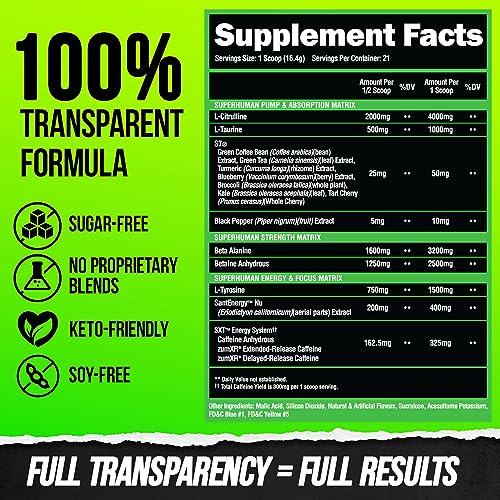 ALPHA LION Superhuman Pre Workout Powder & Post Workout Recovery Bundle, Sustained ALPHA LION uk supplements