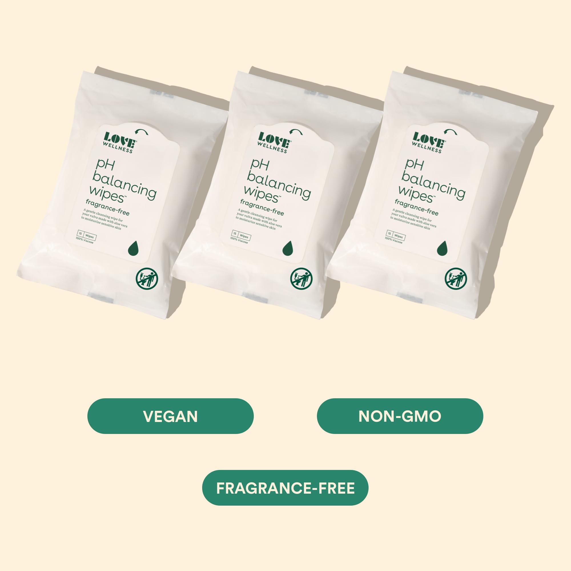 Love Wellness pH Balancing Wipes for Women | Feminine Hygiene for Cleansing with Aloe Vera Love Wellness uk supplements