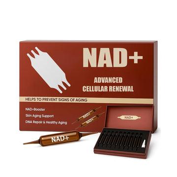 NAD+ Advanced Cellular Renewal Supplement 1200mg - Skin Anti-Aging & Energy Boost Support - 10 Vials CKPCKP uk supplements