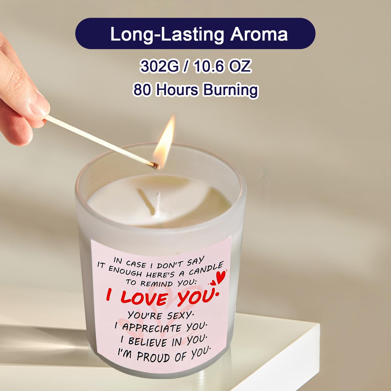Gifts for Her Anniversary Candler - 2pack Valentine's Day Candle Gift,Wife Gifts Anniversary,Vanilla Lavender JUNPEI uk supplements