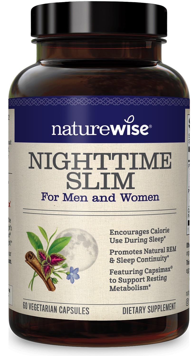 NatureWise Nighttime Slim with Capsimax - Natural Thermogenic Green Coffee Bean & Forskolin NatureWise uk supplements