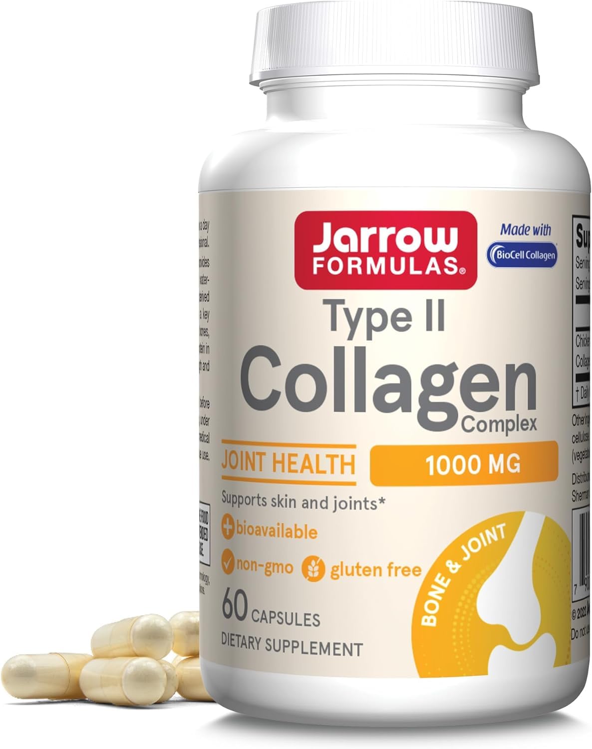 Jarrow's Type II Collagen Complex (Type 2 Collagen), 60 Capsules, Lab-Tested Tudor uk supplements