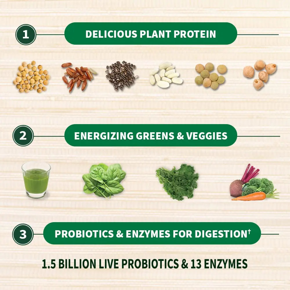Garden of Life Raw Protein & Greens Vanilla Protein Powder – 20g Plant Based Greens Powder, Probiotics & Enzymes, Post-Workout Recovery, Vegan, Gluten-Free, Non-GMO, 20 Servings Garden of Life uk supplements