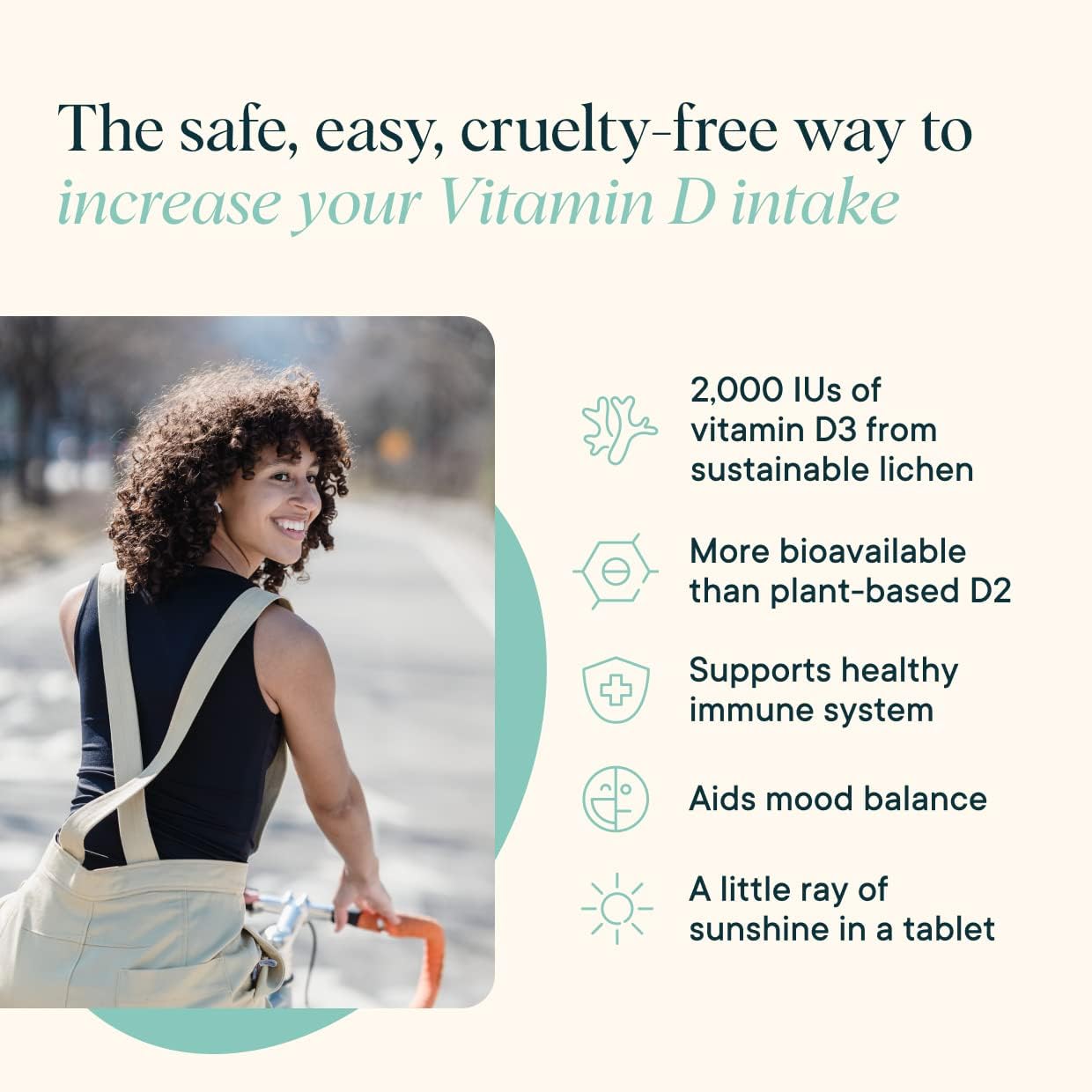 Ora Organic Vitamin D3 2000IU - Vegan Vitamin D Chewables from Lichen for Bone Health, Immune Support, & Mood | Maximum Absorption - 1 Month Supply, 30 Vegan Chewable Vanilla Tablets Ora Organic uk supplements