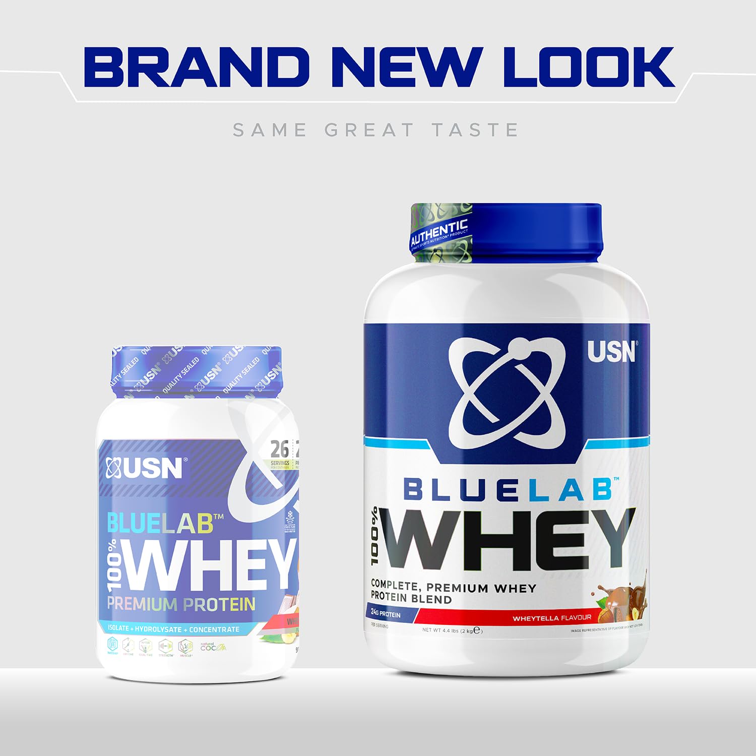 USN Blue Lab Whey Protein Powder: Wheytella - Whey Protein 908g - Post-Workout USN uk supplements