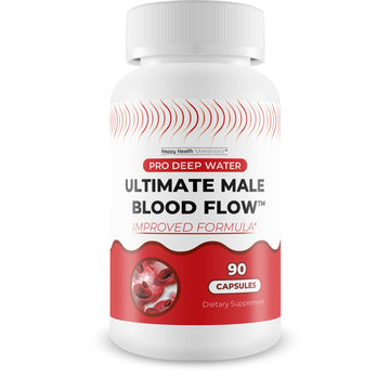 Pro Deep Water Ultimate Male Blood Flow - Improved Formula - Our Best Improved Blood Flow Supplement for Men - Advanced Blood Flow Support for Men - Our Best Circulation Supplement Alpha Boost Pills Happy Health Marketplace uk supplements