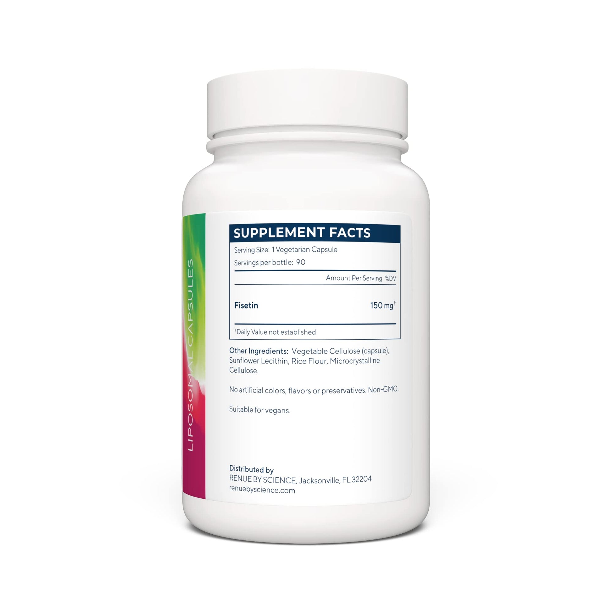 Renue By Science Fisetin | 90 Liposomal Fisetin Supplements - 150mg Fisetin per Serving | Senolytic Supplements | Bioavailable Formula for Increased Absorption | Non-GMO & Made in The USA Renue By Science uk supplements