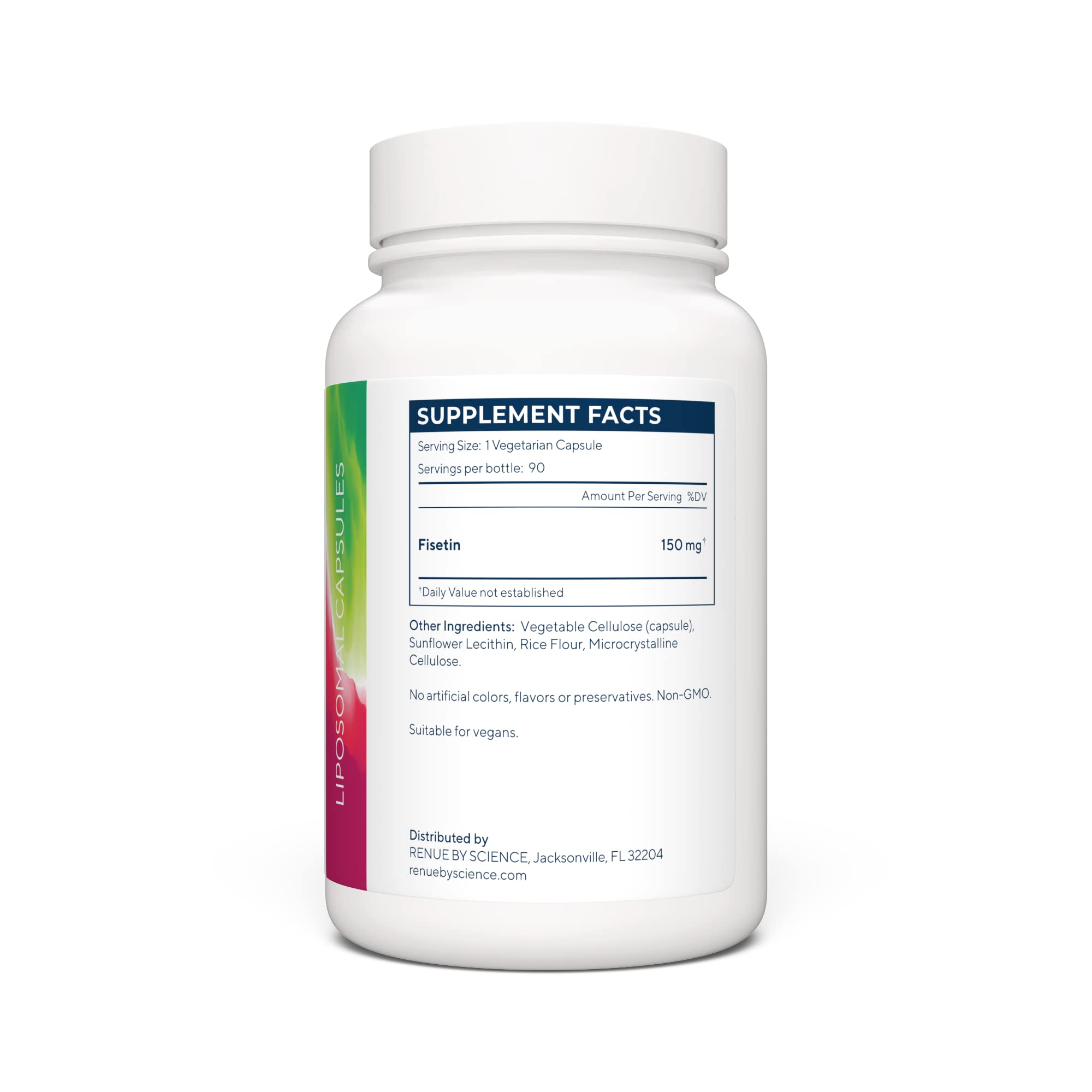 Renue By Science Fisetin | 90 Liposomal Fisetin Supplements - 150mg Fisetin per Serving | Senolytic Supplements | Bioavailable Formula for Increased Absorption | Non-GMO & Made in The USA Renue By Science uk supplements
