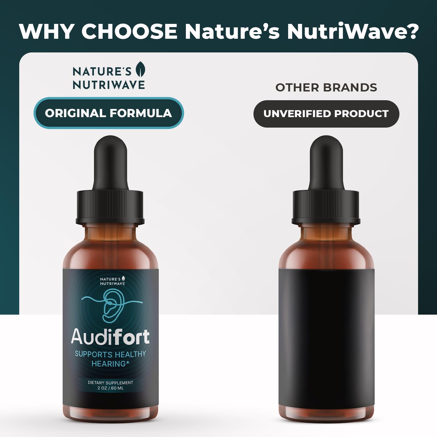 Nature’s NutriWave Audifort Drops – Herbal Liquid Supplement with Grape Seed & Panax Ginseng – Non-GMO, Easy-to-Take, Made in the USA – 60 Servings, 1 Month Supply Nature’s NutriWave uk supplements