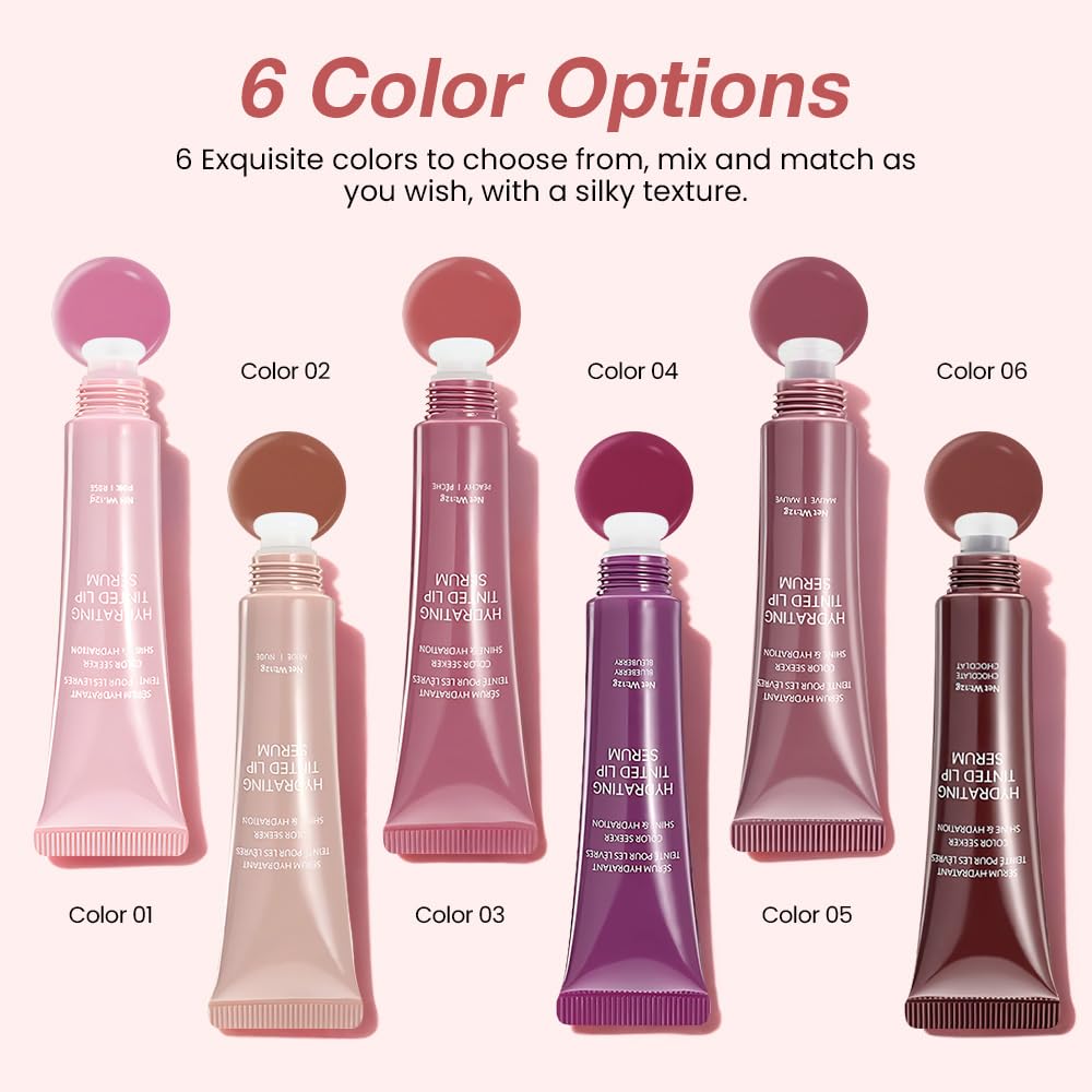 FeiCuiYun Lip Tinted Glowy Balm Hydrating Tinted Lip Serum Lip Gloss, Ultra-Hydrating Natural Vegan Lip Balm, Sheer-Tinted Shine & Hydration, Soothes & Softens Dry Lips Skincare (Light Pink) FeiCuiYun uk supplements