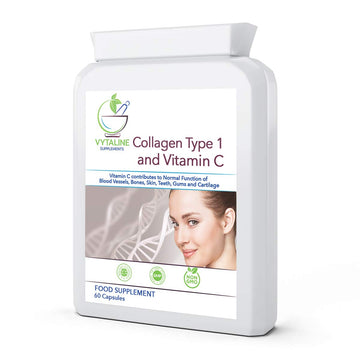 Marine Collagen Supplement for Women with Vitamin C - High Strength 600mg of Pure Hyaluronic VYTALINE uk supplements