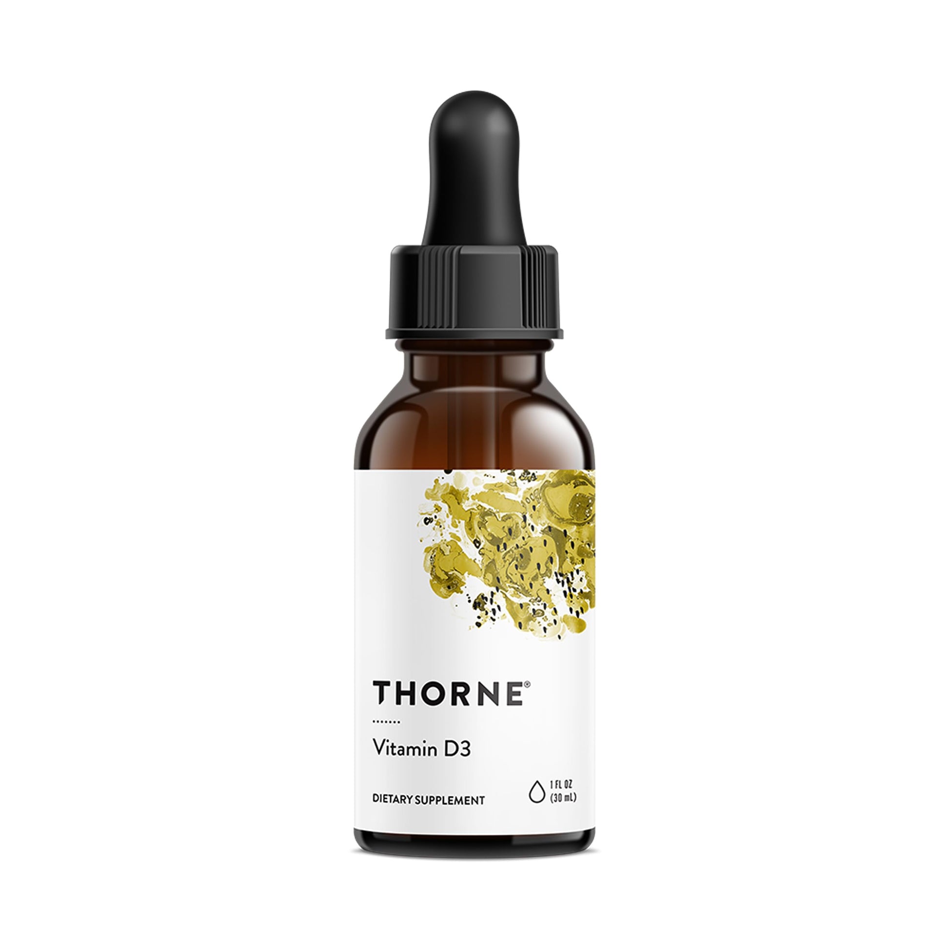 THORNE - Vitamin D3 with a Metered Dispenser - Liquid Vitamin D Vegan Supplement - Supports Healthy Bones, Teeth, Muscles, Cardiovascular & Immune Function* - 4,000 IU - 1 Fl Oz (30 mL) - 30 Servings THORNE uk supplements